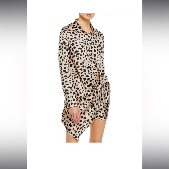 Aqua Shirt/Dress - Silk Leopard NWT - DISCONTINUED VINTAGE - Picture 1 of 2